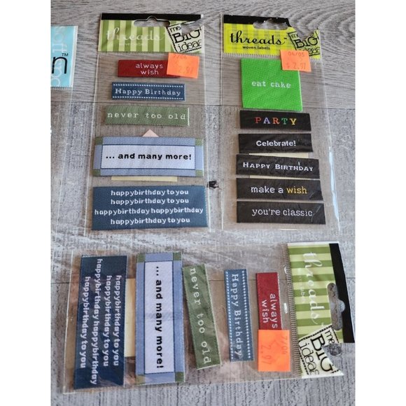 Mambi Threads Happy Birthday Party Scrapbook Dimensional Stickers New LOT #40 - Picture 5 of 6